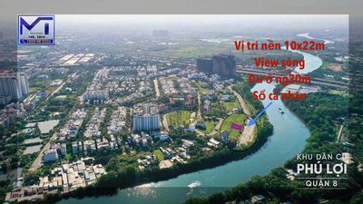 Nền biệt thự view sông | có sổ cá nhân đường 20m | KDC Phú Lợi Quận 8 — ảnh 1