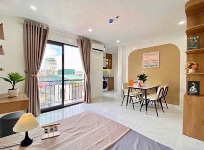 Căn hộ dịch vụ bancol full nội thất giá rẻ ngay đh kinh tế — ảnh 1