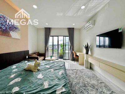 Căn hộ dịch vụ bancol full nội thất tách bếp ngay ngã tư bảy hiền — ảnh 1