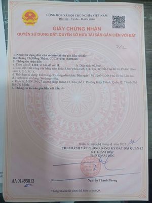 Bán đất 93m2 thổ cư Hiệp Thành — ảnh 1
