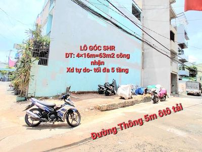 Bán lô đất góc 2 mặt hẻm 1 xẹt ht45 p.hiệp thành q. 12- giá 4,25 tỷ tl — ảnh 1