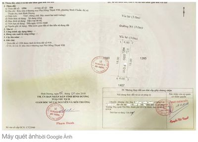 Bán lô D44, KDC PH8, Thuận An , Đường nhựa 7m, vỉa hè mỗi bên 3m. . — ảnh 1