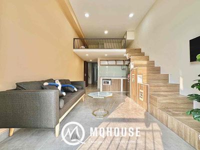 Cho thuê căn hộ duplex 40m2 bancol full nội thất ngay âu cơ - ba vân — ảnh 1