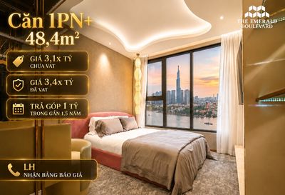 Căn hộ 1PN+ The Emerald Boulevard đa năng - Trả chỉ 1 tỷ/gần 1,5 năm