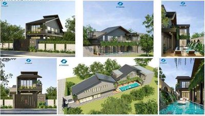 Cho thuê cụm 4 villa hồ bơi khu vực biển mỹ khê - phố tây — ảnh 1