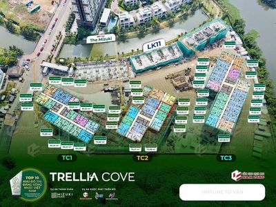 Suất nội bộ CĐT Nam Long Trellia Cove Mizuki Park 59m2 4.6 tỷ Có VAT — ảnh 1