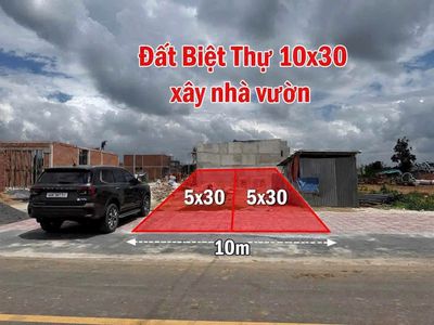 2 lô 10x30 lô xây biệt thự cự đẹp, đường nhựa 12m thông kdc hiện hữu — ảnh 1