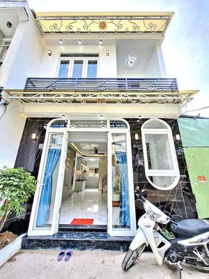 2 tỷ 450tr, bán nhà mới hoàn thiện - xe hơi tới gần nhà — ảnh 1