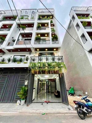 Nhà Phố 5Tầng Thang Máy. Dài 20M, Đủ Tiện Nghi, Sẹc Ngắn TL37, Quận 12