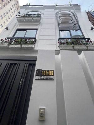Cho thuê nhà điện biên phủ qbt 6x10m trệt 2 lầu st 4pn, giá 35tr