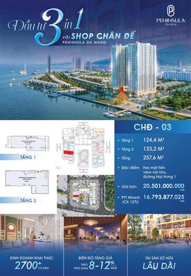 Căn hộ khối đế 2 tầng Peninsula Đà Nẵng - Khai thác dòng tiền bền vững — ảnh 1