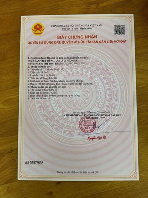3,2 x 6 nhận một trệt một lầu tổ phòng Hoàng Công Chính phủ — ảnh 1