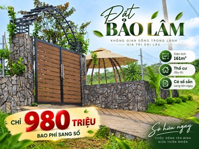 Đất sổ đỏ Bảo Lâm đường lớn, đón đầu cao tốc | 980tr thương lượng — ảnh 1