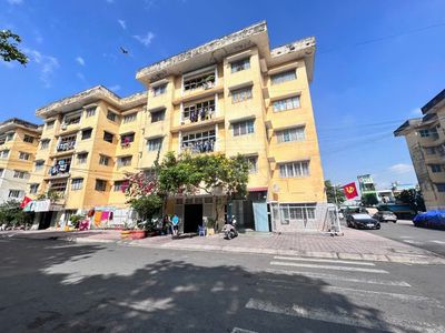 Tầng trệt CC Bùi Minh Trực P6Q8 45,5m SHR Căn góc 2 mặt tiền đường 10m — ảnh 1