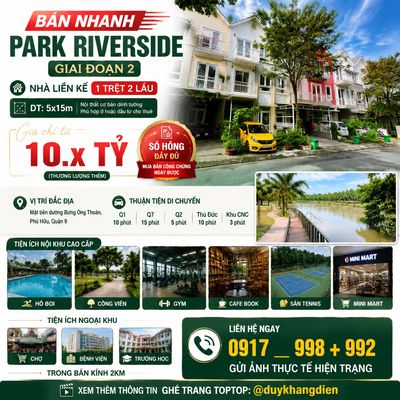 Nhà compound liên phường q9 - park riverside - 5x15m 3 tầng - bv 24/7 — ảnh 1