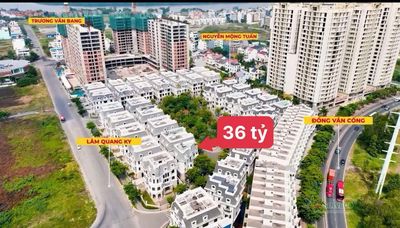 Biệt thự góc 2mt victoria village - 176,8m² - 4 tầng- view công viên