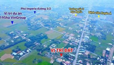 Bán lô đất tại thị trấn hậu nghĩa, sát ranh vingroup 197ha — ảnh 1