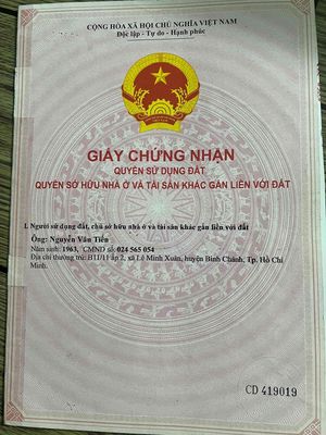 Cần bán gấp đất lê kinh xuân bình chánh — ảnh 1
