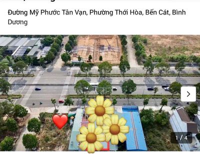 Đất Mỹ Phước 3 mặt tiền đường lớn phù hợp vừa ở vừa kinh doanh — ảnh 1