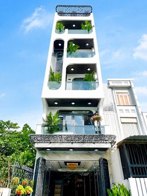 Nhà Mặt tiền Thang máy 4x25m Trung Mỹ Tây 03 vừa ở vừa làm VPCT — ảnh 1