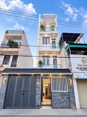 Cho thuê nhà 4x25m.xây 3 Lầu .Mặt tiền Thới An.Q12 — ảnh 1