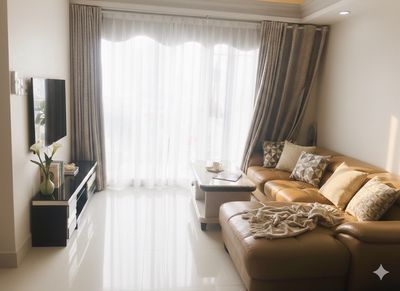 Cho thuê căn hộ tầng cao 92m2 có máy giặt, máy sấy chung cư Homyland 1 — ảnh 1