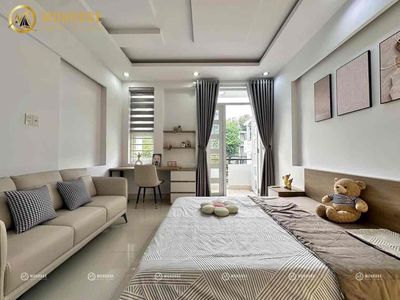 Căn hộ cho thuê Quận 10 ban công 35m2 Tách bếp trang bị full nội thất — ảnh 1