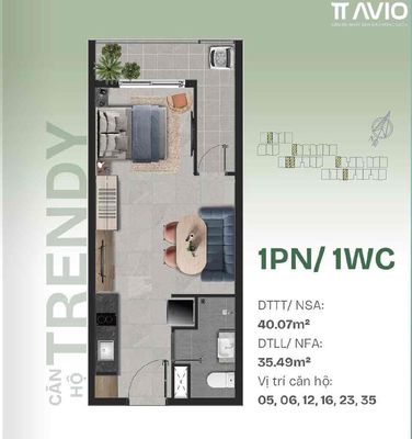Chính chủ kẹt tiền cần bán căn 1PN 40m2 giá cắt lỗ — ảnh 1