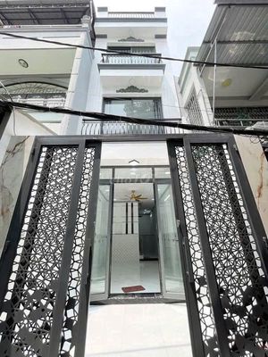 Bán nhà 4 tầng hẻm thông Nguyễn Duy P9 Q8 nở hậu 4PN
