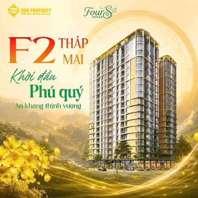 mở bán căn hộ Fours tòa F2 view sông-biển,hỗ trợ vay 70%,sổ lâu dài