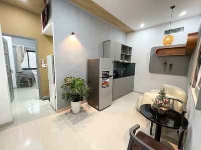 Căn hộ 1 phòng ngủ sát biển, có máy giặt sấy riêng