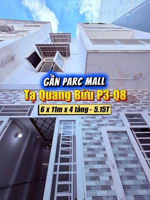 Nhà 4 tầng, ngang 6m, Tạ Quang Bửu P3, Q8, gần Parc Mall