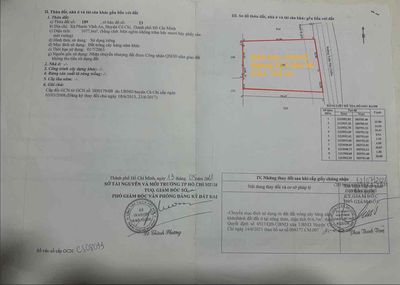 Chính chủ bán đất mặt tiền trần văn chẩm full thổ cư 100%