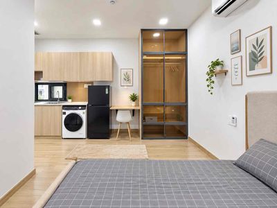 Căn hộ studio máy giặt sấy riêng - mới 100% gần etown