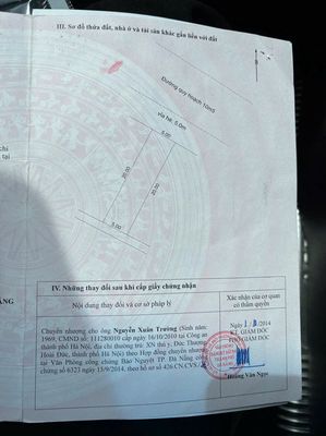 Bán đất đường 10m5 bùi trang chước,hòa xuân giá 6 tỷ 5