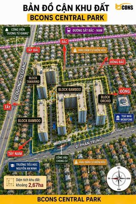 Bcons central park – mặt tiền phan trung chỉ 130 triệu