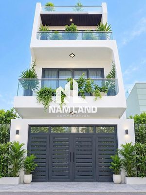Nhà Cho Thuê Trệt 2 Lầu Sân Thượng Sân 5P Full NT Sân Ô Tô Giá 35TR
