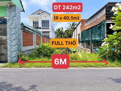 Bán lô đất 244m2(6x41) SHR đường Hồ Văn Tắng, Tân Phú Trung,1.1 Tỷ