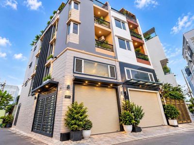 Siêu ngon! nhà hiện đại q7- căn góc - 4 tầng - xe hơi đổ cửa - 7 ty..