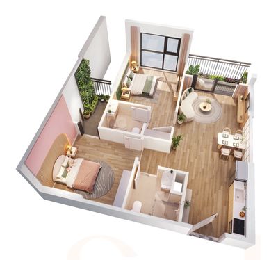 Căn 2PN2WC 55m2 Tòa G2 Vinhomes Smart City – Nhận nhà Q1/2027