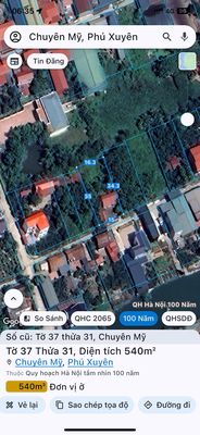 Chính chủ bán 540m² đất tại Mỹ Văn, Chuyên Mỹ, Phú Xuyên, Hà Nội