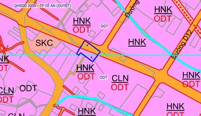 Bán đất 2 mặt tiền Vành Đai Đông Bắc 1, Nguyễn Thị Tươi, Dĩ An, Bình D