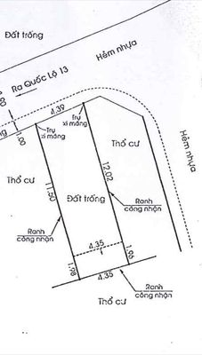 60m2 Đất Quốc lộ 13