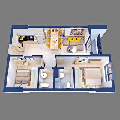 Chính chủ bán căn 54m2 tầng 15. view hồ bơi, yên tĩnh, không ồn & bụi