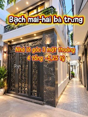 Bán nhà bạch mai -hai bà trưng 20m2/4 tầng , mới koong full nội thất.