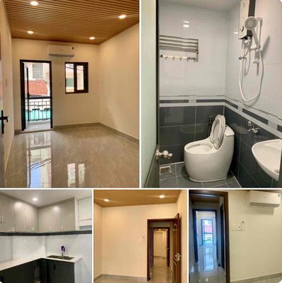 Nhà mới xịn, hẻm xe hơi, 1 trệt 2l sân thượng 3p. ngủ, n.thất mới ok