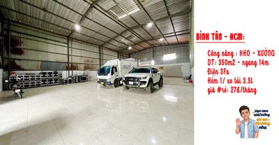 2tr/tháng-thuê 350m2 xưởng - Đẹp y hình