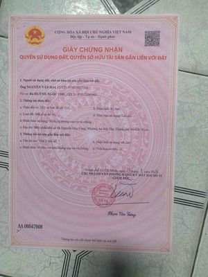 Bán nhà mặt tiền đường Nguyễn Duy Cung