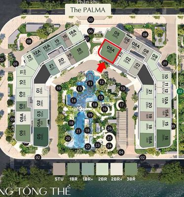Bán căn hộ 3PN Masteri Waterfront - Ocean Park 87.17m2