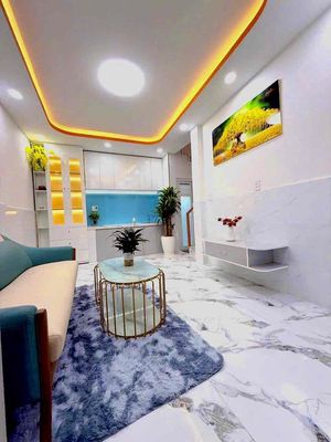 Bán nhà mới Âu Dương Lân Q8, nở hậu đắc lộc 5.4m, full nội thấtNội dun